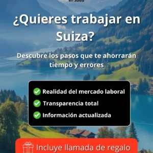 Guia de como trabajar en Suiza en 2025 con un paisaje de fondo